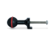 Universal ball mount attached to transport bracket