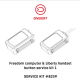Deep6/Divesoft Freedom computer & Liberty handset button service kit 1